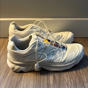 Salomon White Performance XT6 Sneakers